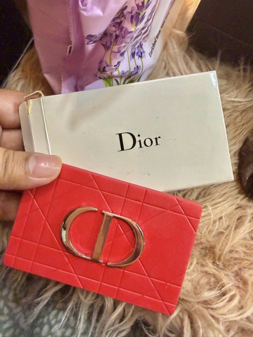 Dior Compact Mirror (Category: Mirrors) located in Bacoor. Submitted by peanut_storm (Listing ID 1431727121, Image 1). Description: - Authentic Dior compact mirror - Red leather exterior with CD logo - Includes original box - Made in France - Perfect for touch-ups.