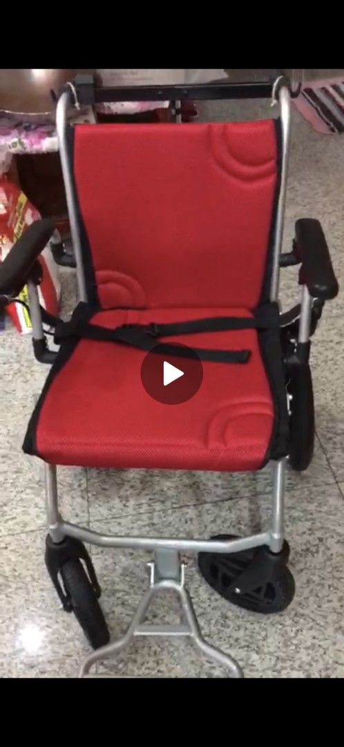 Falcon Ultra-Lite Wheelchair - Red, Health & Nutrition, Assistive ...