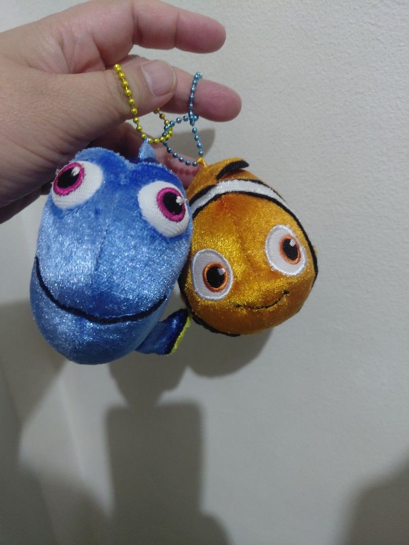 Finding DORY and NEMO Disney plushie charms (Category: Plushies & Soft Toys) located in Manila. Submitted by bashamylove0116 (Listing ID 1431724800, Image 1). Description: Disney Finding DORY and Finding NEMO super cute from JAPAN.