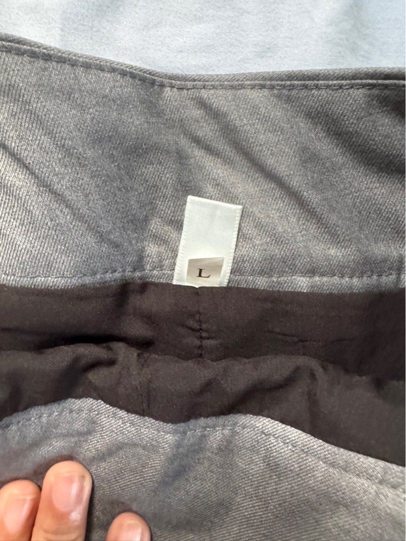 Gray Pleated Skort - Size L (Category: Skirts) located in Manila. Submitted by raphaelain17296 (Listing ID 1431735862, Image 3). Description: - Gray pleated SKORT - Size: L - Features: Tailored design, front pleats, button details - Fabric: Sturdy - Suitable for various occasions.