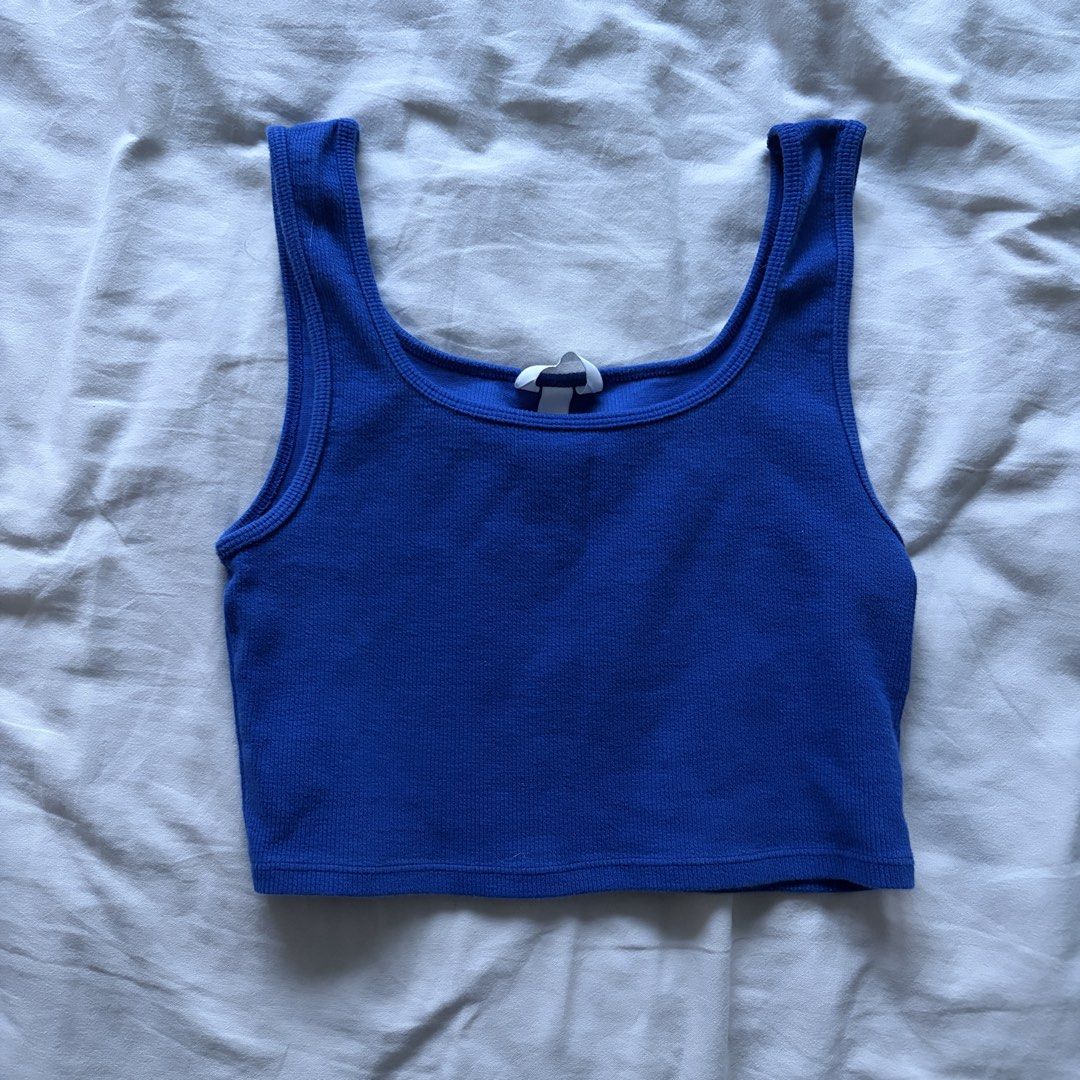 H&M Blue Tank Top - Size S (Category: Sleeveless) located in Quezon City. Submitted by quackstack (Listing ID 1431585403, Image 2). Description: .