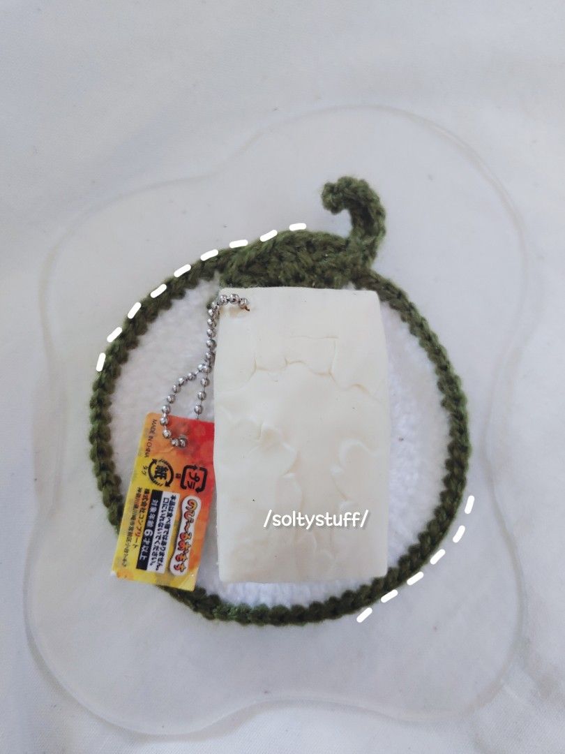 Japanese Food Squishy Keychain (Category: Character Goods) located in Malolos. Submitted by soltyx (Listing ID 1431624147, Image 1). Description: ※medyo nag buo buo yung laman sa loob pero satisfying pa din.