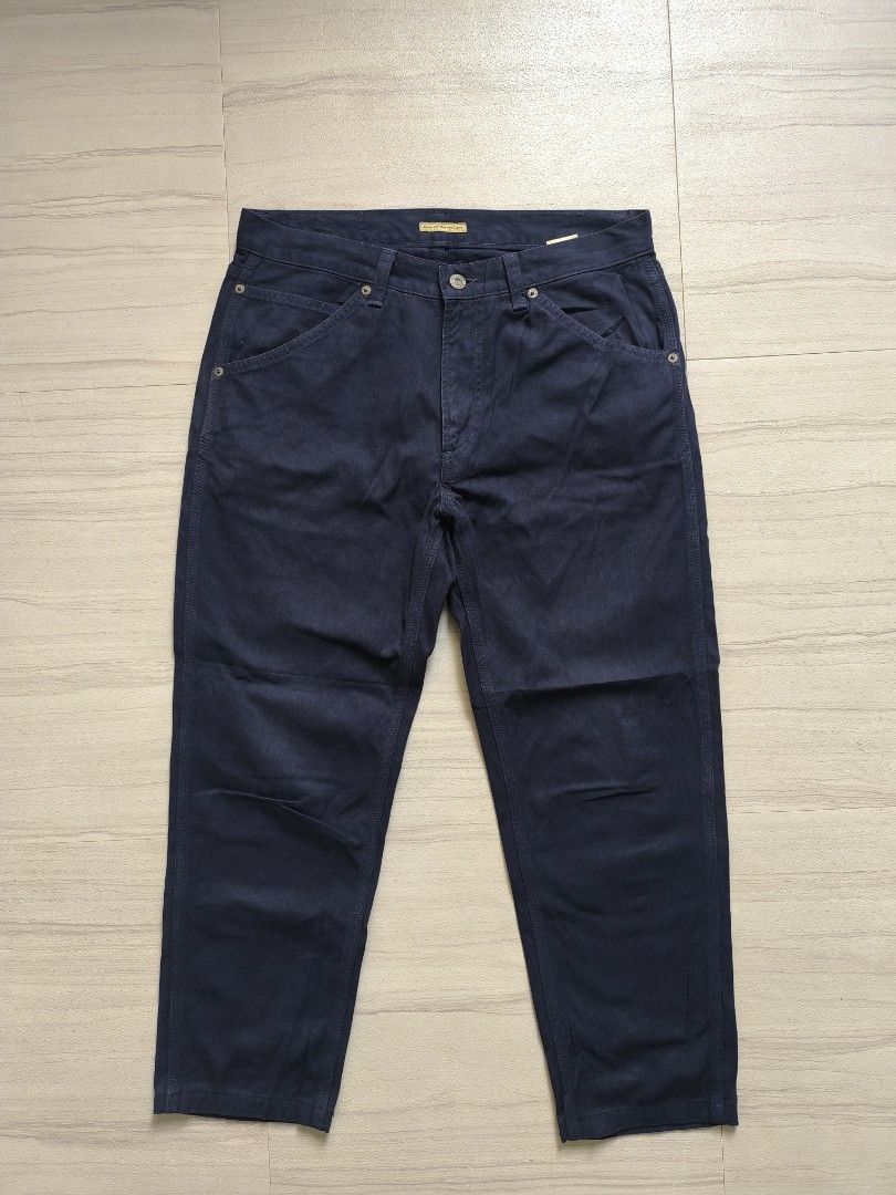 Journal Standard Navy Blue Pants (Category: Jeans) located in Talisay. Submitted by jppppppppp (Listing ID 1431702601, Image 1). Description: Journal Standard Workwear Pants Made in Japan Tagged as Large Actual Dimensions W 33 L 36.7 (Altered) Leg Opening 7 In Very Good Condition. Light Sign of Usage 8️⃣9️⃣0️⃣+SF 09472849954.