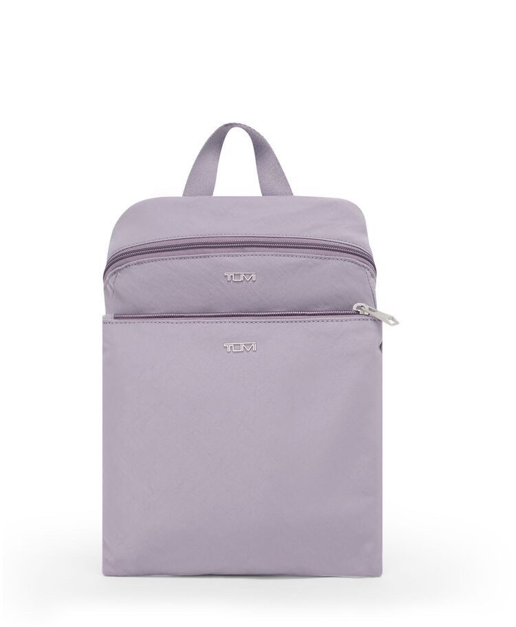 Just in case Backpack - Lavender (Category: Backpacks) located in Makati City. Submitted by assorted_items88 (Listing ID 1431692632, Image 3). Description: 🎒 Details: • Brand: TUMI • Color: Lavender / Light Purple • Material: Lightweight nylon • With luggage sleeve (perfect for travel ✈️) • Multiple compartments for easy organization • Foldable, Minimalist & sleek design ✨ Perfect for everyday use, travel, or work — very clean and classy look .