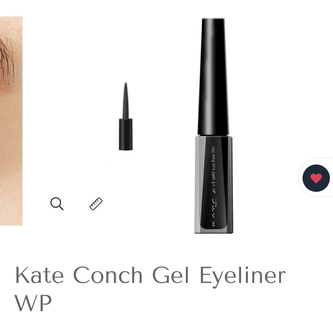 Kate Gel Liquid Eyeliner WP (Category: Makeup) located in San Juan City. Submitted by 1104basics (Listing ID 1431723577, Image 3). Description: - Kate Gel Liquid Eyeliner WP - Shade: BK-1 (Black) - Waterproof formula - Fine tip for precise application - Sleek black tube with clear bottom packaging Swatched only never used on the eyes, bought it for my mom but she never used it Got it from JAPAN .