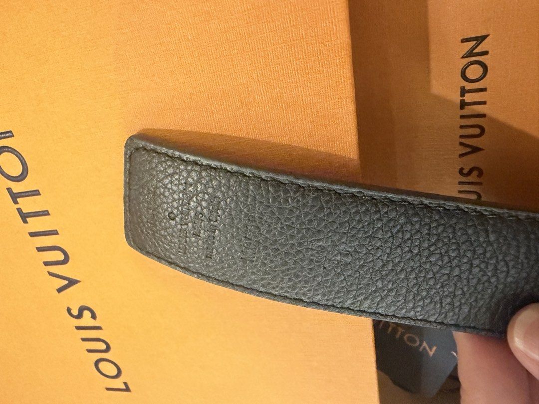 Louis Vuitton Belt (Category: Luxury Accessories) located in Malabon City. Submitted by csd0000 (Listing ID 1431693332, Image 2). Description: - Authentic Louis Vuitton belt - Gold-tone LV buckle - Reversible design: Brown monogram and black leather - Includes original box, dust bag, and tag.