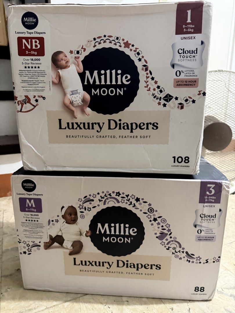 Millie Moon Diaper Pants Large up to 3XL (Category: Diapers & Baby Wipes) located in Paranaque City. Submitted by crystelleftm (Listing ID 1431758693, Image 1). Description: Nb - 1 SOLD Small - 3 SOLD Medium - 1 available Large - 3 available XL - 7 available 3XL - 8.