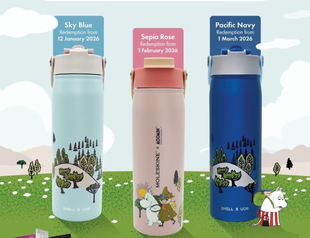 Moleskine x Moomin Water Bottle - Sepia Rose
