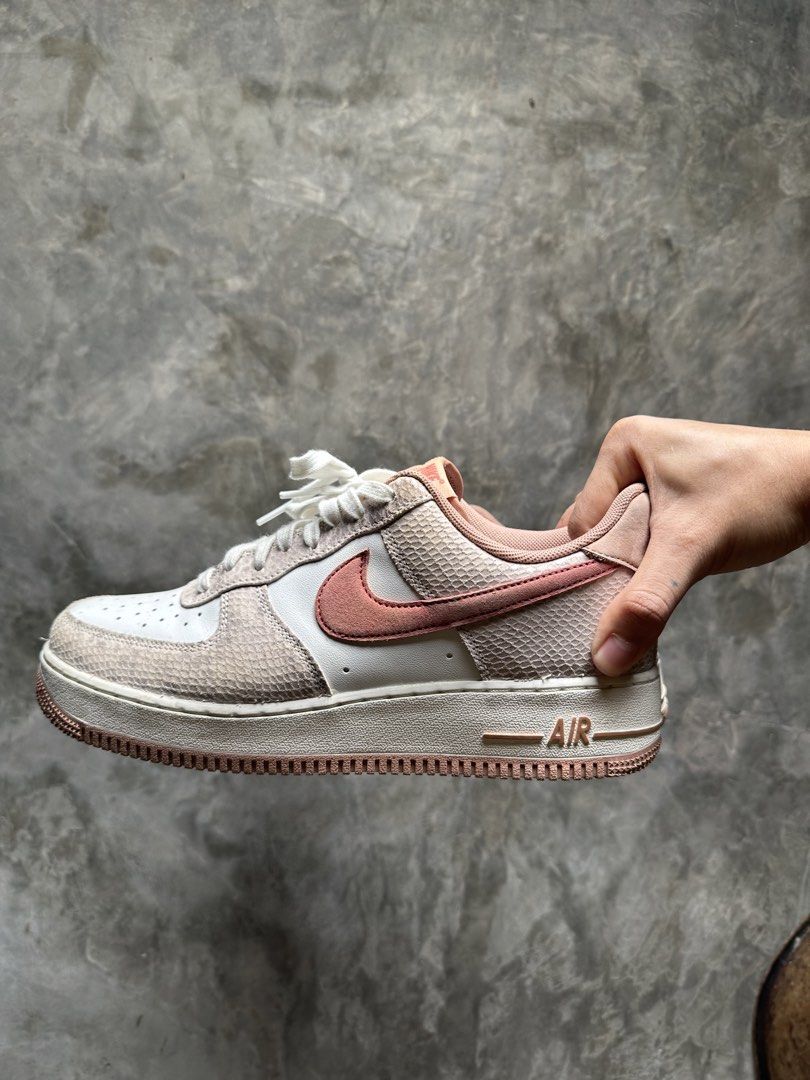 nike airforce 1 canyon rust snakeskin (Category: Sneakers) located in San Jose del Monte. Submitted by mdfckinglit (Listing ID 1431605078, Image 1). Description: barely used size US 9 no box ikaw na mag clean☺️.