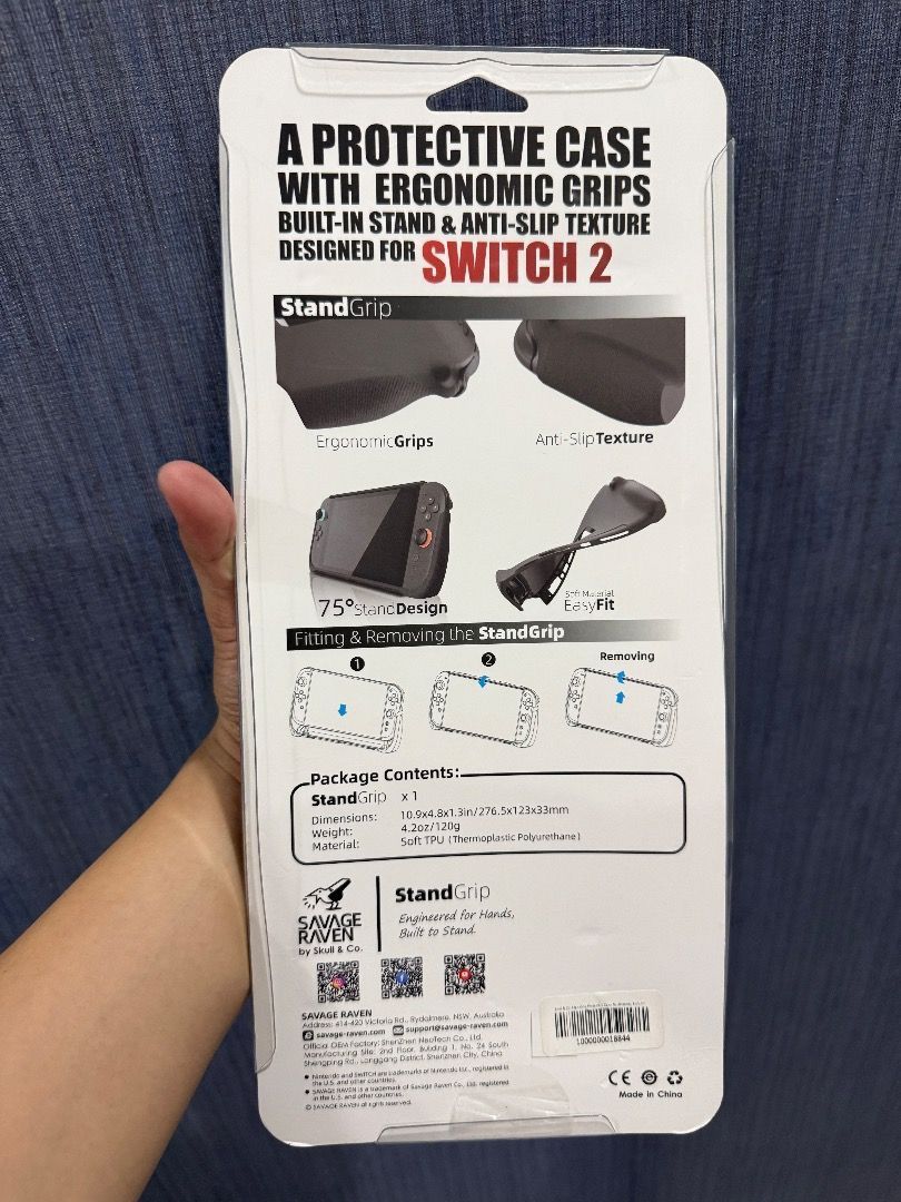 Nintendo Switch 2 case and accessories (Category: Cases & Covers) located in Manila. Submitted by kream12345 (Listing ID 1431603969, Image 2). Description: Carrying case - Zipper closure - Two mesh pockets - Features the Nacon logo - Designed for device or accessory storage Stand Grip - A protective case with ergonomic grips built-in and anti-slip texture designed for Switch 2. Rfs: Sold Nintendo Switch 2.