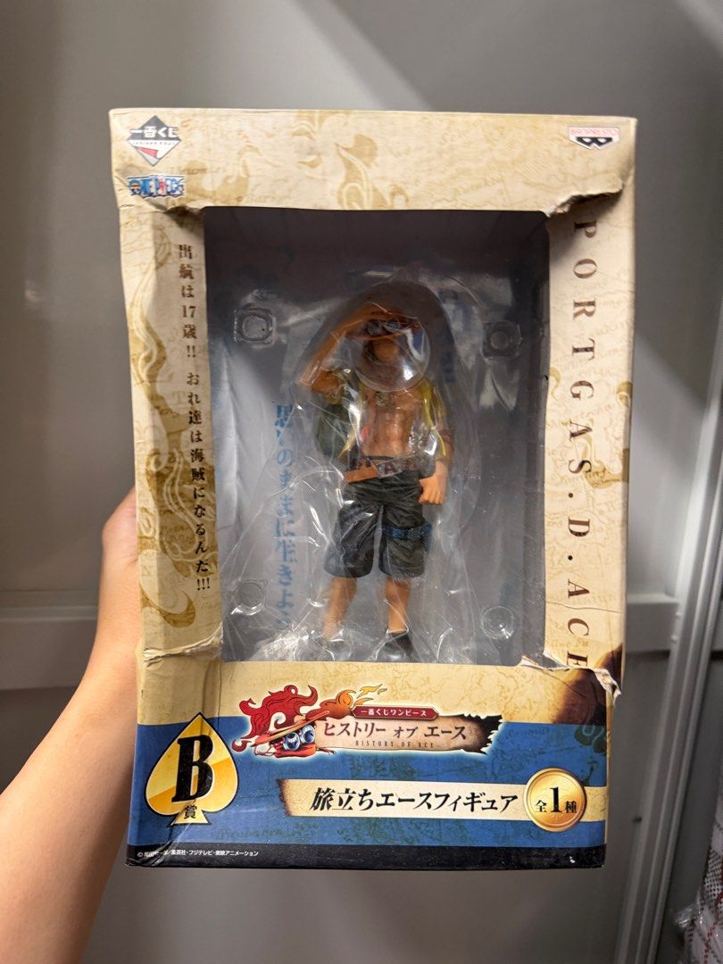 One piece 海賊王 艾斯 一番賞 B相 （分類：手辦雕像）位於 Hong Kong。 由 plushclearance 提交（商品編號 1431695325，圖片 1）。簡介： 盒殘全新未開。