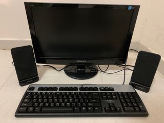 Philips Monitor and HP Keyboard