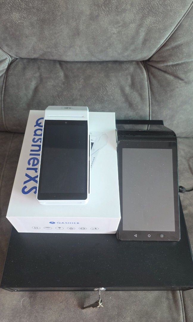 Qashier POS System (Qashier XS Terminal + Qashier X2 Terminal + Cash drawer with key)