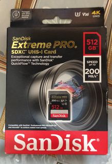 SanDisk Extreme PRO SDXC UHS-I 512GB Memory Card
