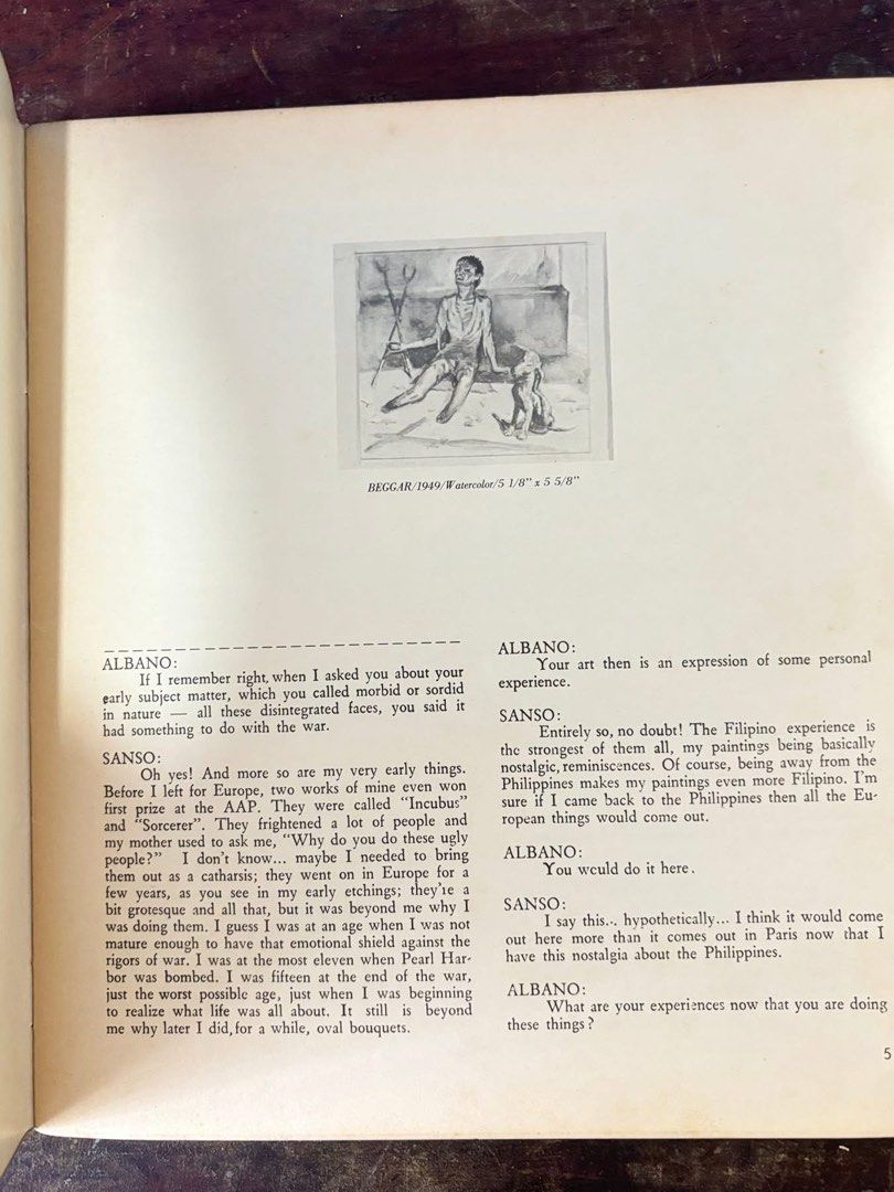 Sanso Book (Category: Storybooks) located in Malolos. Submitted by jjantiques (Listing ID 1431627549, Image 2). Description: - Sanso Art Book - Showcases artworks and interviews. - Includes images of paintings. - Offers insights into Sanso's artistic process. - Features illustrations and text. - Explores Sanso's perspective on art and life..