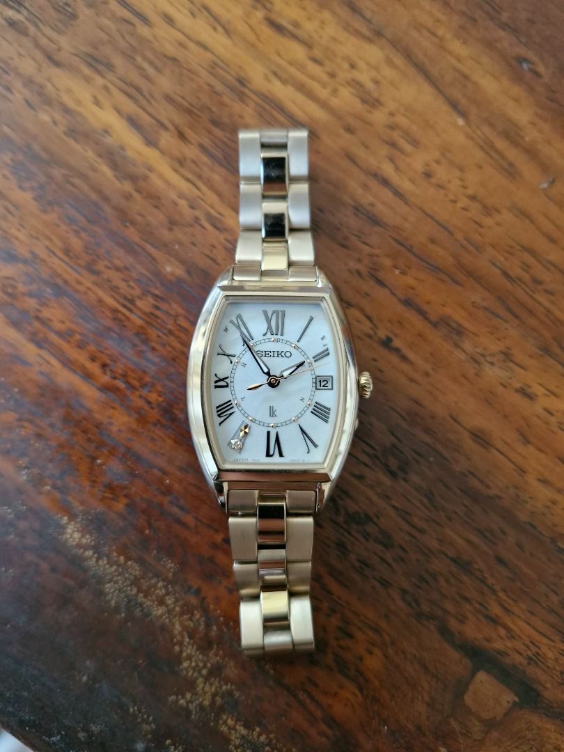 Seiko Lukia Radio Wave Control Watch (Category: Women's Watches) located in Paranaque City. Submitted by jb186 (Listing ID 1431663335, Image 3). Description: JDM - Japan Domestic Market Model Line: Seiko Lukia (Grow Series / Solar Radio Wave) Movement (Caliber): 1B32 (High-end Solar Radio Wave movement) Case Material: Titanium with "Comfotex" (Seiko's term for light, allergy-friendly, and scratch-resistant treatment) Crystal: Sapphire Crystal (Su