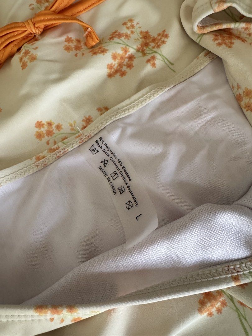 Shein Floral Tankini Set (Category: Bikinis & Swimsuits) located in Mandaluyong City. Submitted by _chamyka (Listing ID 1431639373, Image 2). Description: - worn once, no issues (just didn’t like the design) - with foam - high waisted bottom - size L - washed and sanitized - RFS: decluttering buy bundle (pink bikini) for 300 only!.