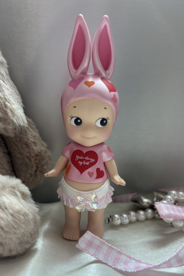 Sonny Angel Valentine's Day Bunny Figurine (Category: Designer & Blind Box Toys) located in Singapore. Submitted by chubbydaisies (Listing ID 1431745934, Image 2). Description: 💗🎀 15th Anniversary Sonny Angel – Exclusive Bunny! 🌸 $55 flw my tele: chubbybunnymarket for $1 off!🎀 make this cutie yours! 💌.