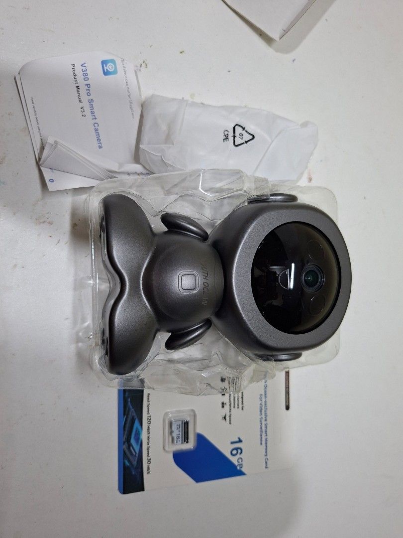 South Ocean WiFi Smartnet Camera (Category: Security Systems & CCTV Cameras) located in Valenzuela. Submitted by k11pper (Listing ID 1431586944, Image 2). Description: - South Ocean WiFi Smartnet Camera - Includes 16GB memory card - Day and night use - Unique bear-shaped design - V380 Pro Smart Camera - Comes with product manual ❗️Mode of payment is GCash only ❗️50% down payment to confirm your order, then the remaining 50% can be paid once you r