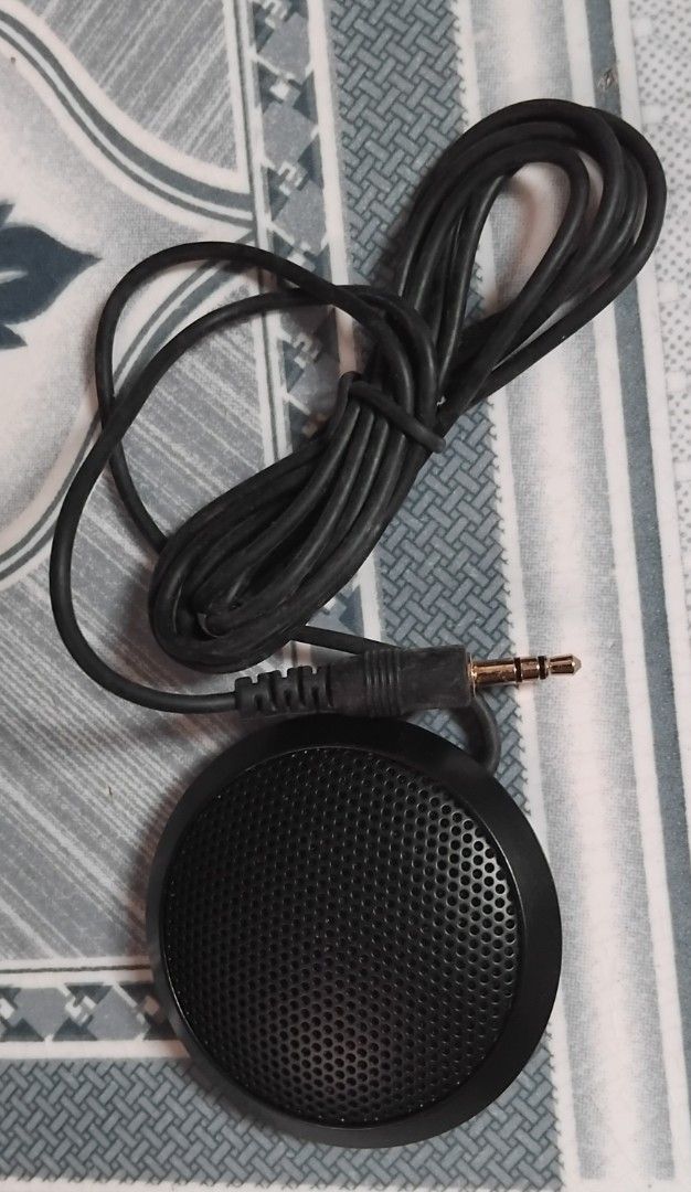 TAKE ALL Untested Audio Equipment for Vlogging and Other Content Creation (Category: Microphones) located in Quezon City. Submitted by mond_adale03 (Listing ID 1431600718, Image 2). Description: TAKE ALL Untested Audio Equipment for Vlogging and Other Content Creation Includes: - Microphone with Foam Cover - Microphone for Online Conference - Tripod Mic Stand - Audio Filter - Mic Cord - Two (2) Screws Notes: 1. One (1) gold screw is missing; 2. U