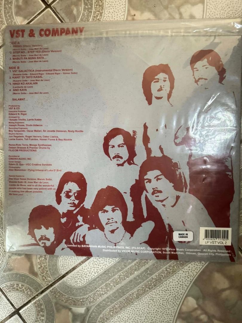 VST & Company II Vinyl Record (Category: Vinyls) located in Iloilo. Submitted by eulneversee (Listing ID 1431573988, Image 2). Description: - Original VST & Company II vinyl record - Includes long disco versions of "Swing", "Step No, Step Yes", and "VST Galactica" - Stereo version - Price: ₱2000 Location: Iloilo, Philippines Delivery via J&T Pm me for details .
