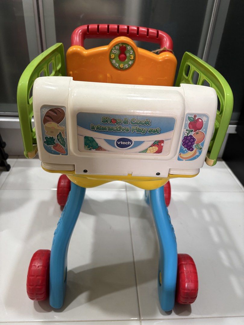 Vtech Kitchen Vtech shop and cook play set + kitchen set + microwave, Babies & Kids ...