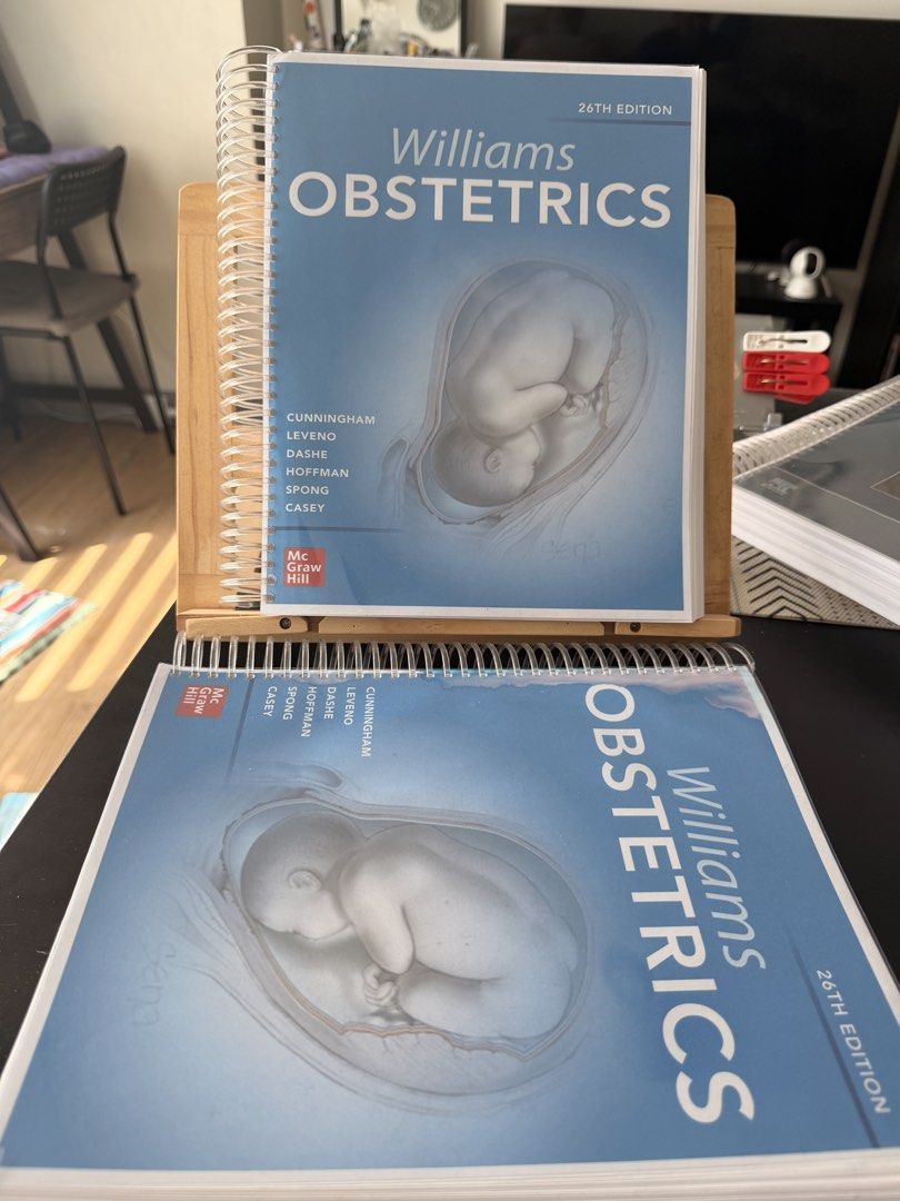 Williams Obstetrics 26th Ed (Category: Textbooks) located in Mandaluyong City. Submitted by kat.declutters (Listing ID 1431636993, Image 1). Description: Williams Obstetrics 26th Ed Reprint With some water/ink marks on first 2 pages Otherwise unused Will include 1 free book stand Price negotiable.