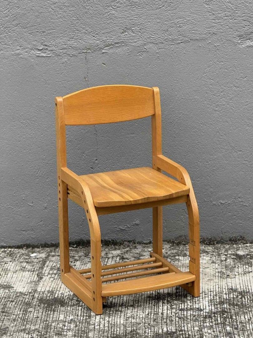 Wooden Study Chair Adjustable Study Chair for Children Solid Wood (Category: Chairs) located in Valenzuela. Submitted by jmalano (Listing ID 1431710213, Image 1). Description: Solid wood adjustable study chair Made in Japan, solid, hard and heavy Valenzuela City pick up location. 1pc available .