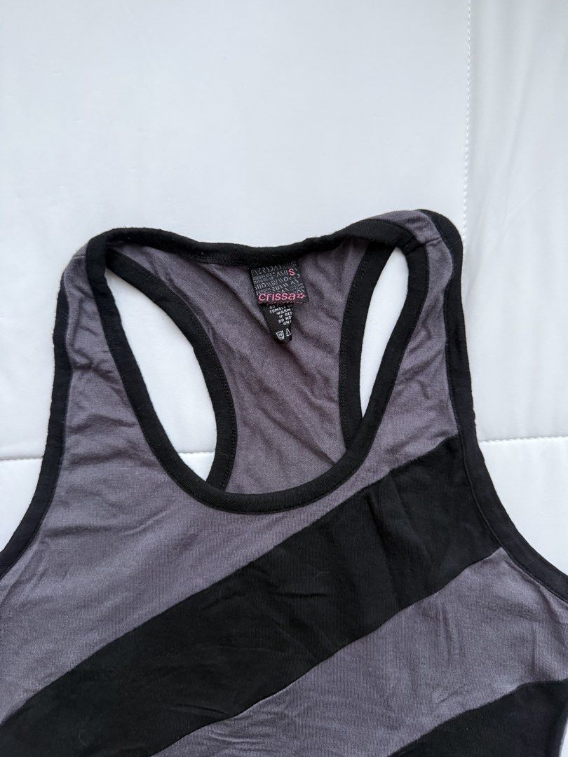 Y2k tank top (Category: Sleeveless) located in Cabuyao City. Submitted by sweethriftph (Listing ID 1431693784, Image 3). Description: - small-semi med - from crissa - it’s giving bebot vibes ;) .