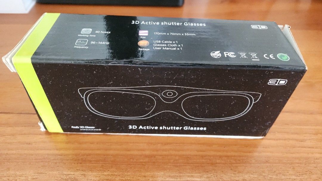 3D Active Shutter Glasses, Men's Fashion, Watches & Accessories ...