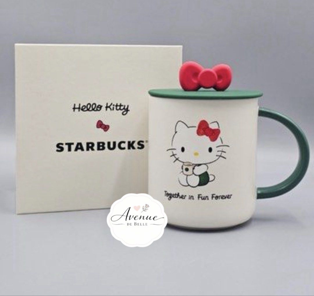 🍎 HELLO KITTY | STARBUCKS Ceramic Mug 16oz 🍎 (Category: Other Kitchenware & Tableware) located in Quezon City. Submitted by avenue.de.belle (Listing ID 1431337773, Image 3). Description: 🍎 HELLO KITTY | STARBUCKS 🍎 ⚠️ We exclusively offer GENUINE products and ensure their AUTHENTICITY. ⚠️ 🍎 BRAND NEW with SKU 🍎 These were sourced overseas during our recent trips. 🍎 Hello Kitty Ceramic Mug with Ribbon Lid • 16oz / 473ml • BrandNew with Box 
