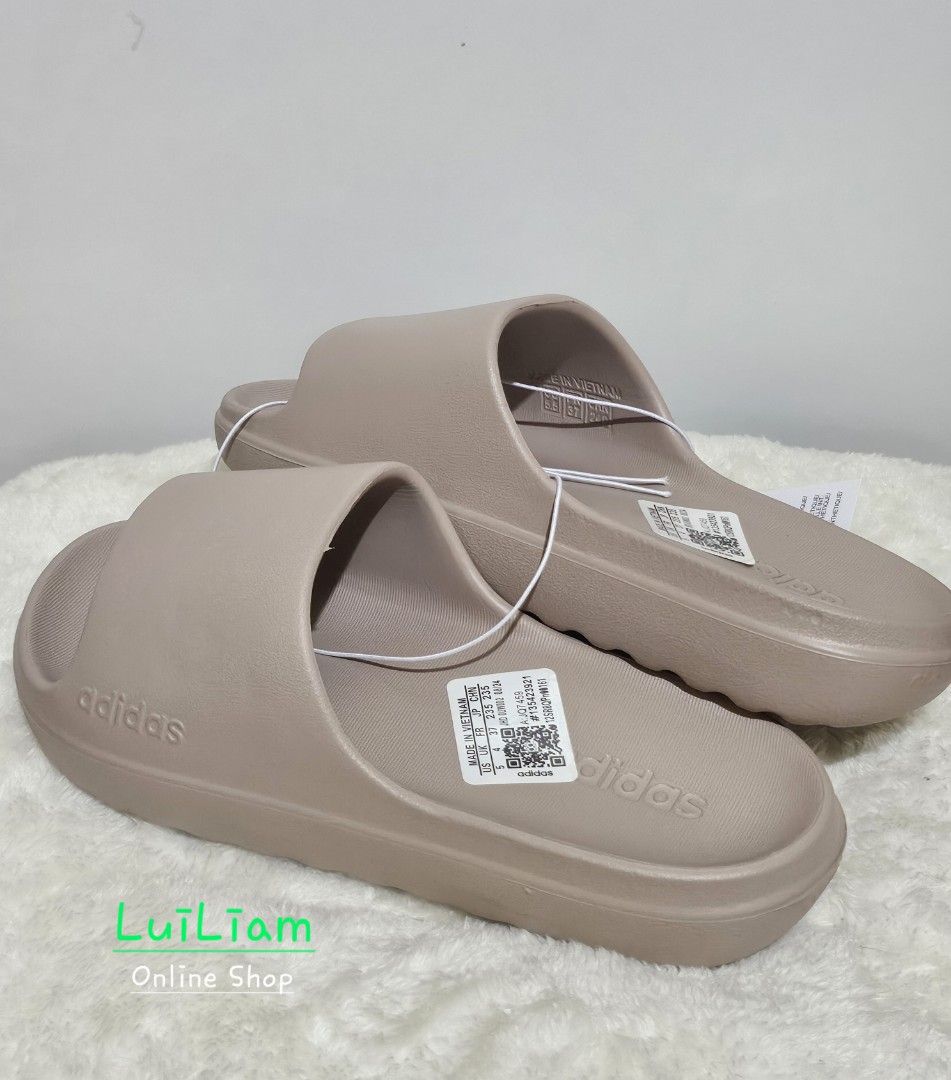 Adidas Adilette Lumia Slides (Category: Slippers and slides) located in Marikina City. Submitted by luiliam (Listing ID 1431851649, Image 3). Description: Adidas Adilette Lumia Slides Size 37/23cm Taupe & Matcha Green Color *copycat/not OG Good quality Php 380.