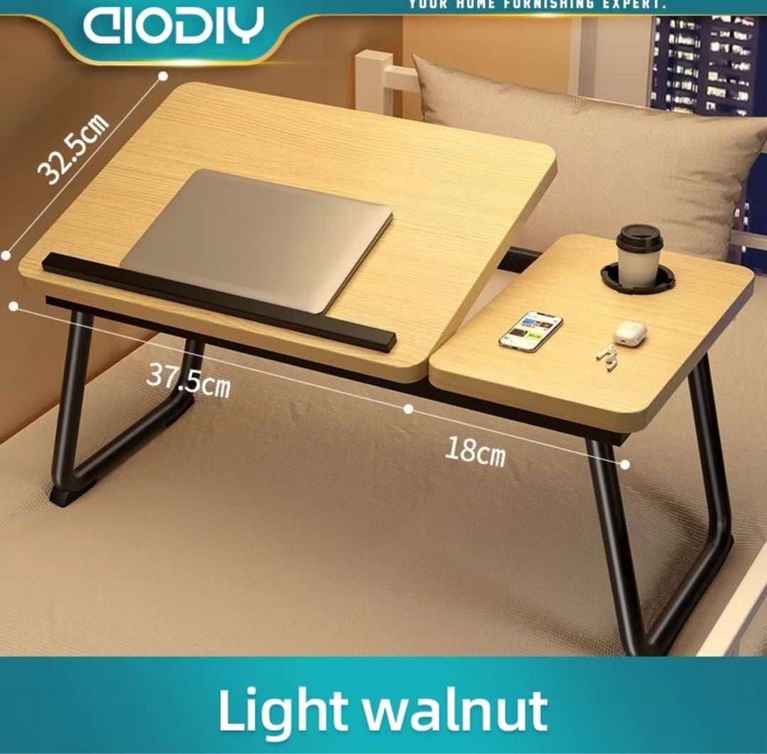 Adjustable Foldable Bed Desk / Lazy Study Table (Category: Tables & Sets) located in Caloocan City. Submitted by eve.chan08 (Listing ID 1431968106, Image 1). Description: RFS: Decluttering / Extra table 💻 Perfect for working from home, online classes, or just browsing in bed! PRICE: 💰 Selling for: ₱300 ONLY 💰 Bought for: ₱450 ✨ Save ₱150! FEATURES: ✅ Adjustable & Foldable: Easy to store when not in use. Space-saver! ✅ Ergonomic Design: Great f