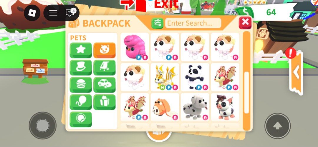 Adopt Me Pets - Unicorns, Hamsters, and More! (Category: In-Game Products) located in Manila. Submitted by alfarouq30 (Listing ID 1431991043, Image 2). Description: Balloon unicorn - 2750 Giant Panda - 2150 Cryptid - 1800 Dalmatian - 1050 Mini pig - 600 Strawberry Shortcake Bat Dragon - 620 Cow - 650 Cabbit - 520 Candicorn - 220 Neon Candicorn - 820 Neon Fairy Bat Dragon - 850 Candyfloss - 420 Neon Cow - 1500.