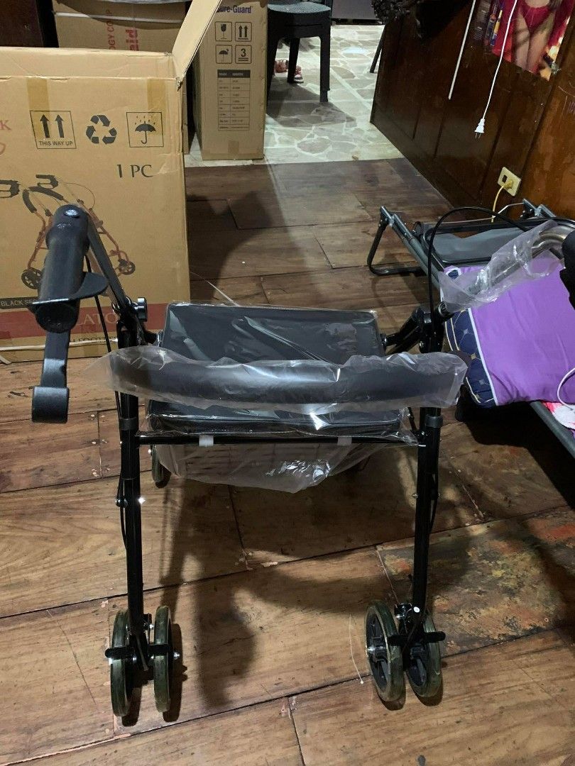 Adult rollator with footrest (Category: Medical Supplies & Tools) located in Quezon City. Submitted by jesselee14kpop (Listing ID 1431996494, Image 2). Description: we accept bulk orders brandnew affordable onhand negotiable good quality and condition open for pick up and delivery high quality we also sell many medical supplies call me 09268225723 cod,gcash,bank transfer lifetime time free service.