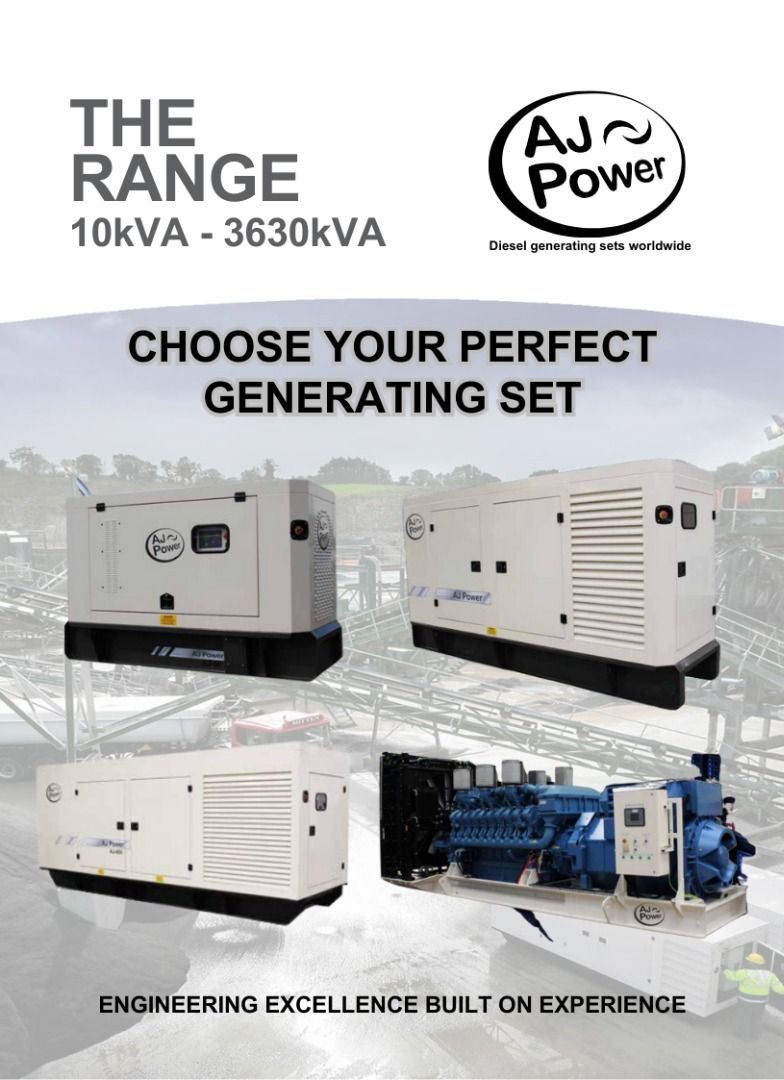 AJ Power Generator Set Model AJ200, Commercial & Industrial, Industrial ...