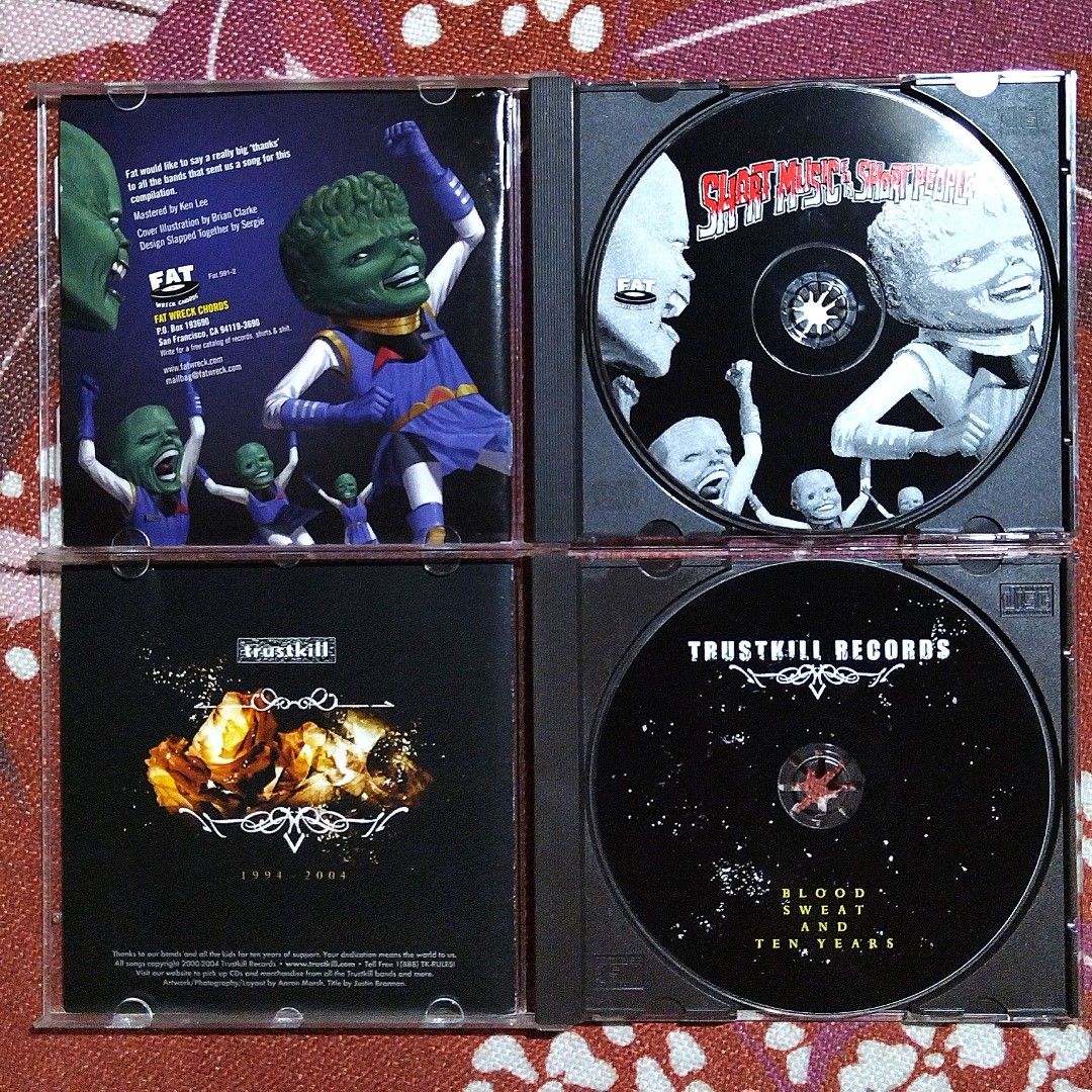 Assorted Complilation CDs Promo (Category: CDs & DVDs) located in Taguig. Submitted by znarfscriber (Listing ID 1431969142, Image 3). Description: Assorted Punk & Hardcore Complilation CD Albums Price starts @149 TAKE ALL FOR ONLY 699 Hopelessly Devoted To You Too (Hopeless Records) - EX/NM/US 249 Another Year On The Streets (Vagrant Records) - EX/VG/US 149 Short Music For Short People (Fat Wreck Chords) - EX/NM/US 299 Blood, Sweat and Ten Years 