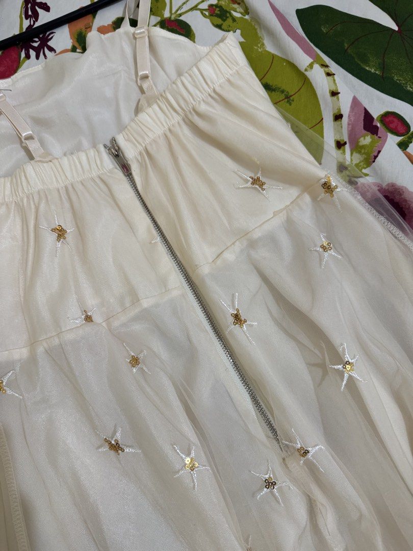 Beige Star Dress (Category: Dresses) located in Quezon City. Submitted by silverls7 (Listing ID 1431816531, Image 3). Description: Used once during the eras tour!!! rfs: not gonna use anymore.