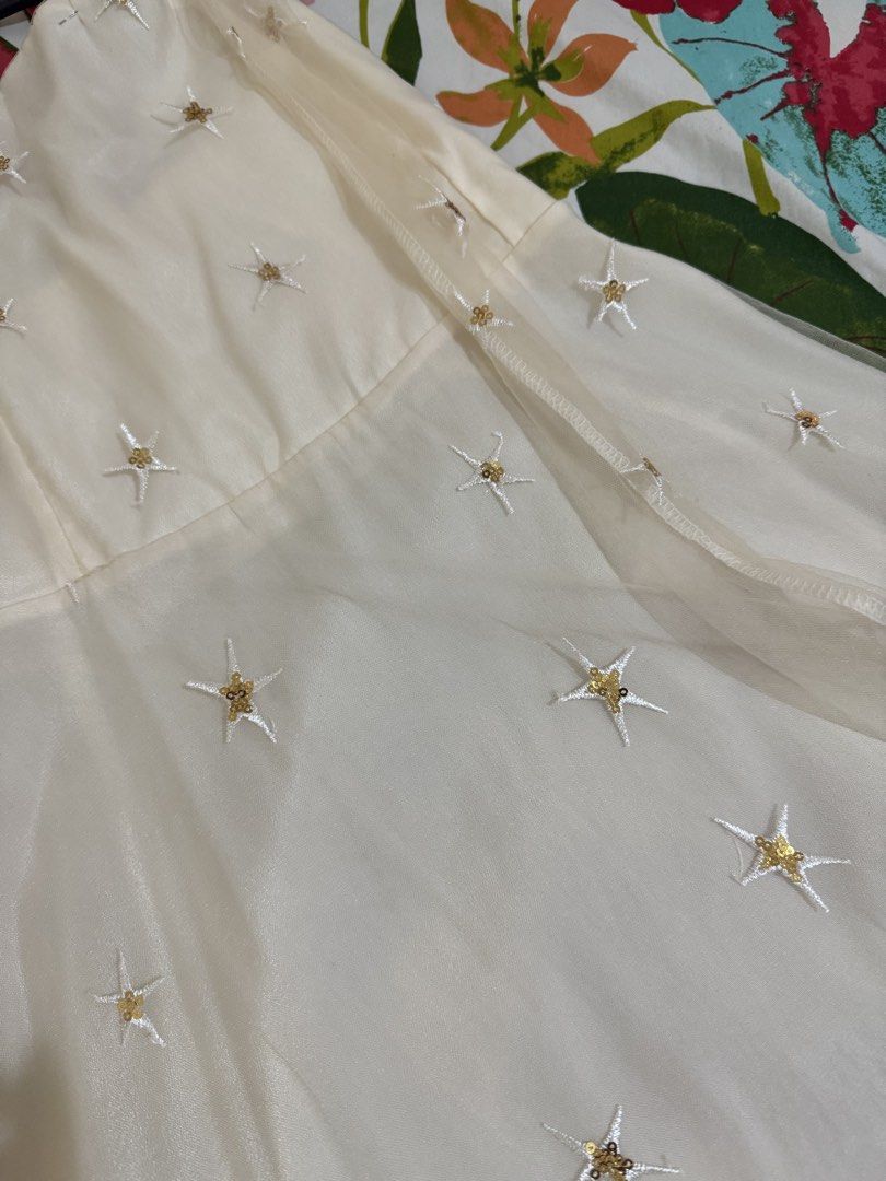 Beige Star Dress (Category: Dresses) located in Quezon City. Submitted by silverls7 (Listing ID 1431816531, Image 2). Description: Used once during the eras tour!!! rfs: not gonna use anymore.