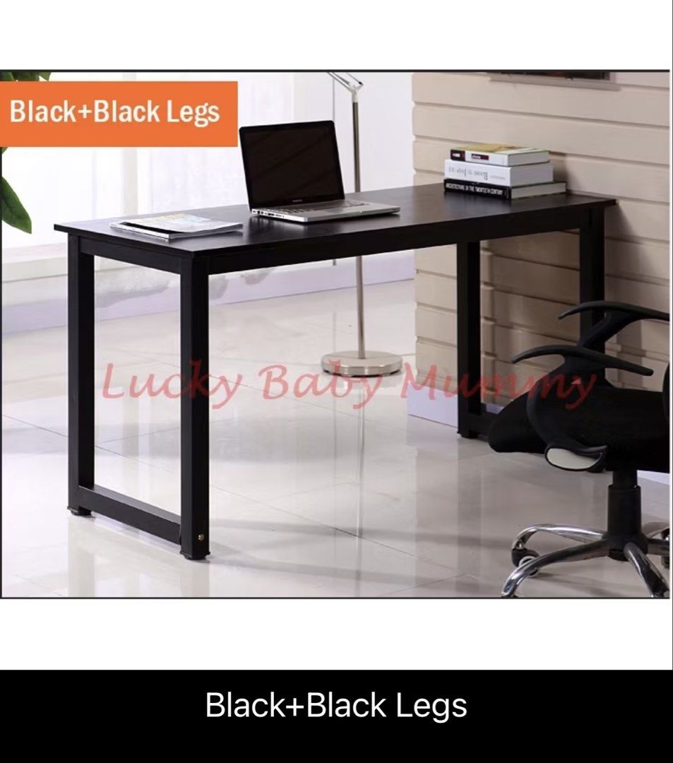 Black Study Desk (Category: Tables & Sets) located in Singapore. Submitted by evnnn (Listing ID 1431923321, Image 2). Description: Dimensions: 100cm (L) × 60cm (W) × 74cm (H) Selling this desk as I’m switching to a different setup. It’s in excellent condition with no defects. Please note: * Desk is fixed and cannot be dismantled * Self pick-up required or buyer to arrange transport Open to negos .