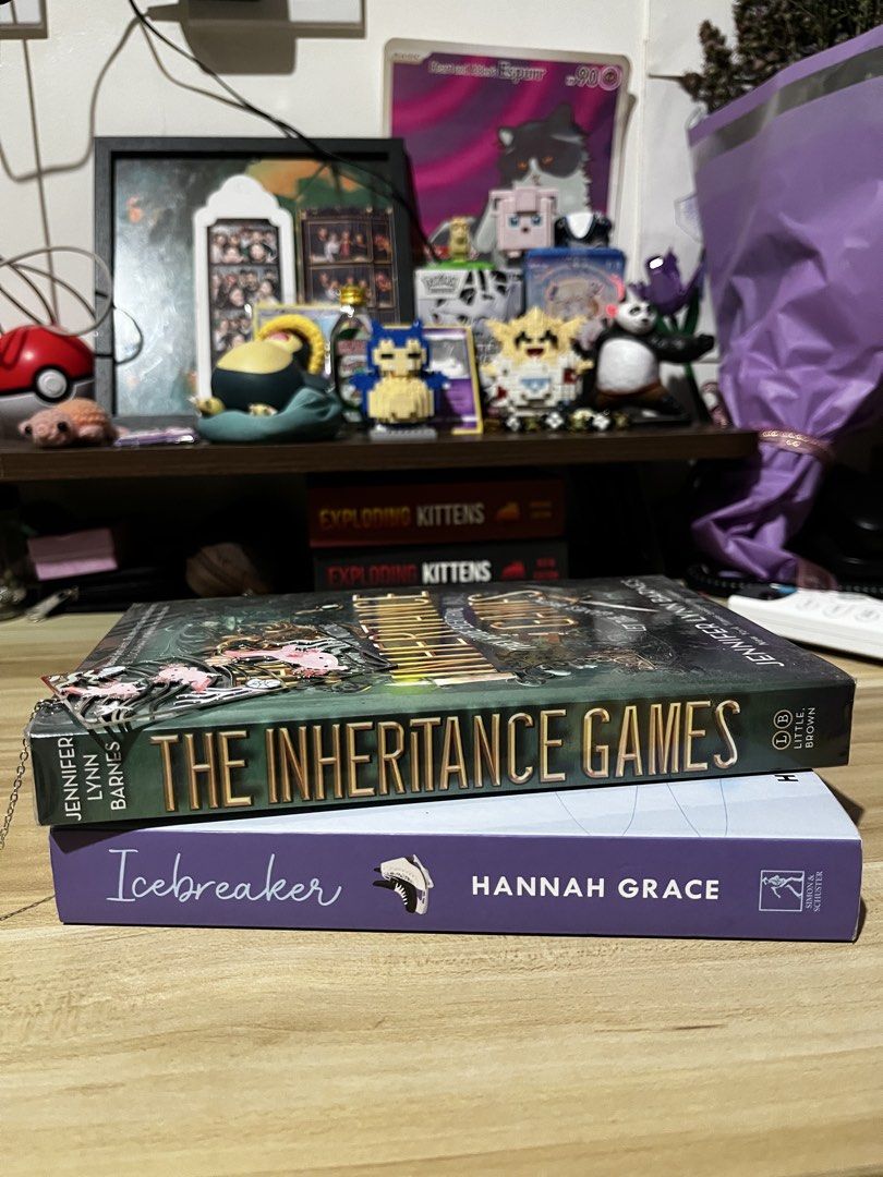 Book bundle take all The Inheritance Games & Icebreaker Books (Category: Storybooks) located in Cebu City. Submitted by haratoooo (Listing ID 1431934846, Image 1). Description: - "The Inheritance Games" by Jennifer Lynn Barnes available. - "Icebreaker" by Hannah Grace also available. .