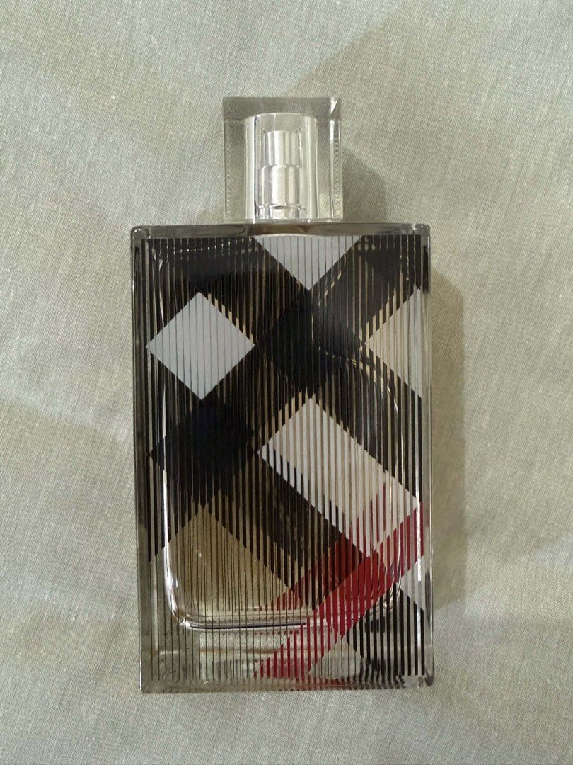Burberry Brit for Women Eau de Parfum (Category: Fragrance & Deodorants) located in Pasig City. Submitted by dripcounty (Listing ID 1431994752, Image 2). Description: Burberry Brit for Her Eau de Parfum 100ml * Bought in Doha, Qatar * No Box * Top notes are Almond, Lime and Pear * Middle notes are Candied Almond, Sugar, Peony and Dragée * Base notes are Vanilla, Tonka Bean, Amber and Mahogany.