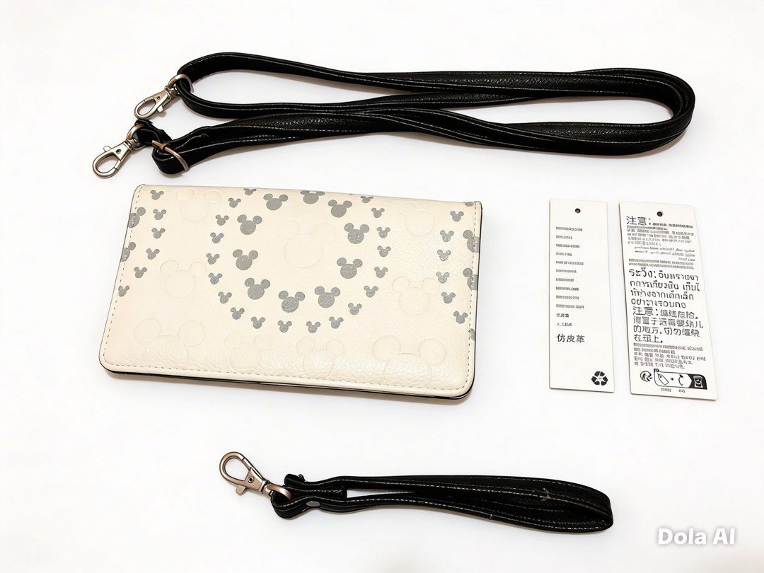 Disney Parks Mickey Mouse Wristlet with Shoulder Strap (Category: Wallets & Card holders) located in Taytay. Submitted by surprisespot (Listing ID 1431926744, Image 1). Description: Actual Photo Posted AUTHENTIC WHITE DISNEY PARKS MICKEY MOUSE WRISTLET WITH SHOULDER STRAP Never ko po ito nagamit. Natanggal ko lang tag nya dahil akala ko magagamit ko. RFS : Decluttering Condition is 8/10 May konting scratches sa gilid Need lang ng linis Negotiable