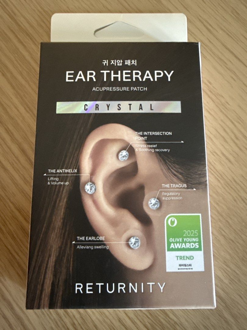 Ear Therapy Patch (Category: Medical Supplies & Tools) located in Singapore. Submitted by scott_star111 (Listing ID 1431846792, Image 1). Description: Ear Therapy Patches are non-invasive, adhesive wellness tools inspired by traditional Eastern acupressure, often used to reduce facial puffiness, soothe tension, and promote relaxation. These patches, featuring magnetic or crystal studs (often used by K-pop idols), are applied to specific ear point