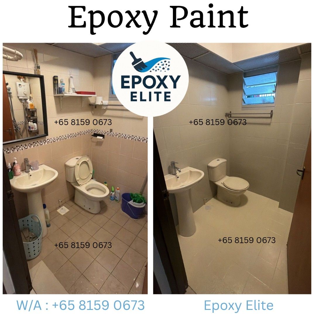 Epoxy paint. Tiles paint. Toilet wall paint. Floor paint. Kitchen ...