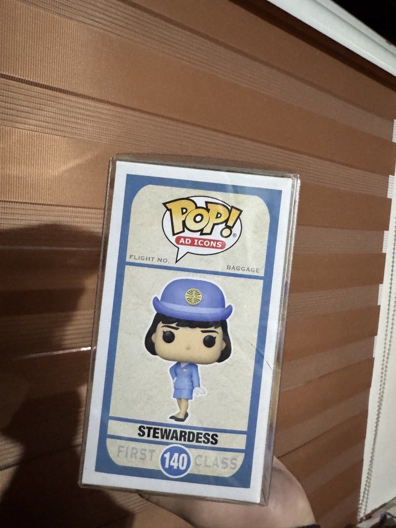 Funko Pop - STEWARDESS/ FLIGHT ATTENDANT (Category: Designer & Blind Box Toys) located in Quezon City. Submitted by silverls7 (Listing ID 1431812465, Image 2). Description: Never been taken out of the box! rfs: decluttering.