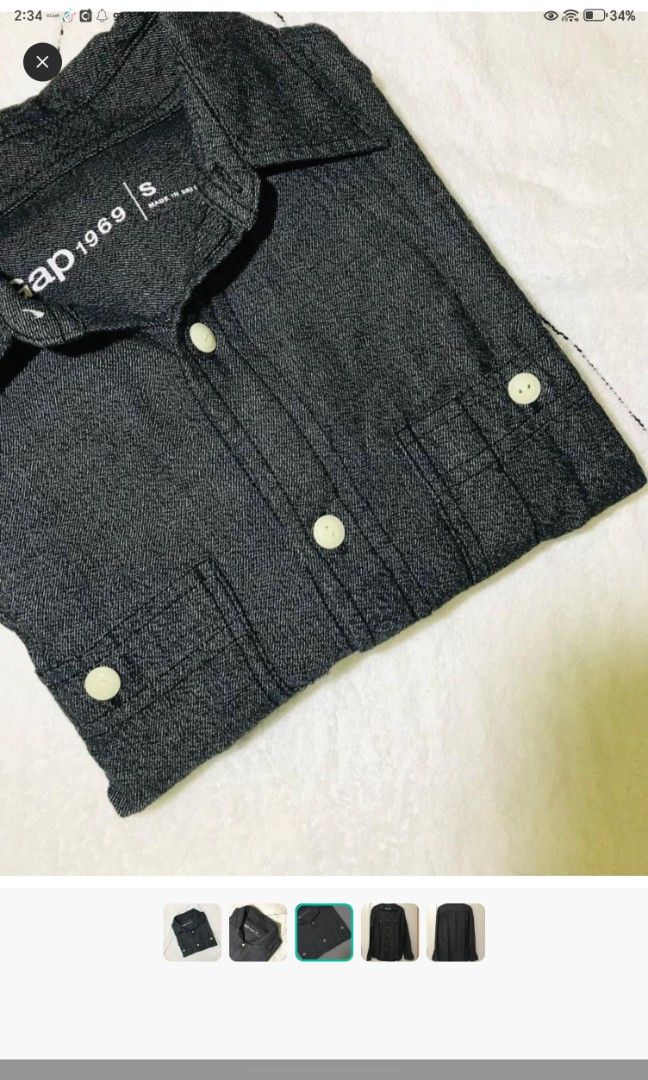 Gap Long Sleeves Polo Shirt (Category: Tshirts & Polo Shirts ) located in Koronadal. Submitted by cabanacloset21 (Listing ID 1431861144, Image 3). Description: Authentic Gap Polo Shirt Size S - can fit size M. Made in Sri Lanka Like new - no stain, no damage. No flaws. Shoulder: 17" Chest: 20.5" Length: 26".