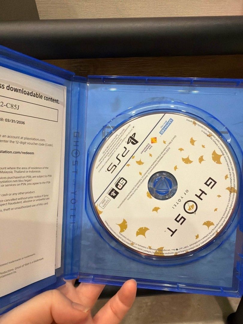 Ghost of Yotei (Category: PlayStation) located in Caloocan City. Submitted by inari.mchler (Listing ID 1431883280, Image 2). Description: - Ghost of Tsushima: Director's Cut for PlayStation 5 - Includes game disc and case - Features a samurai warrior's journey - Published by Sony Interactive Entertainment - Includes downloadable content.