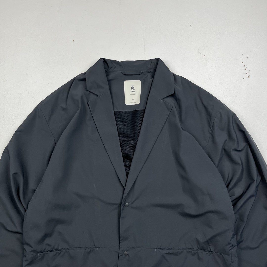 Global Work GWS Lightweight Blazer Jacket (Category: Coats, Jackets and Outerwear) located in Manila. Submitted by _jaime (Listing ID 1431953118, Image 2). Description: Global Work GWS Lightweight Blazer Jacket Excellent Condition Size: M Shoulder: 20 inches Chest width: 23.5 inches Sleeve: 23 inches Length: 29.5 inches 1,500 price is negotiable .