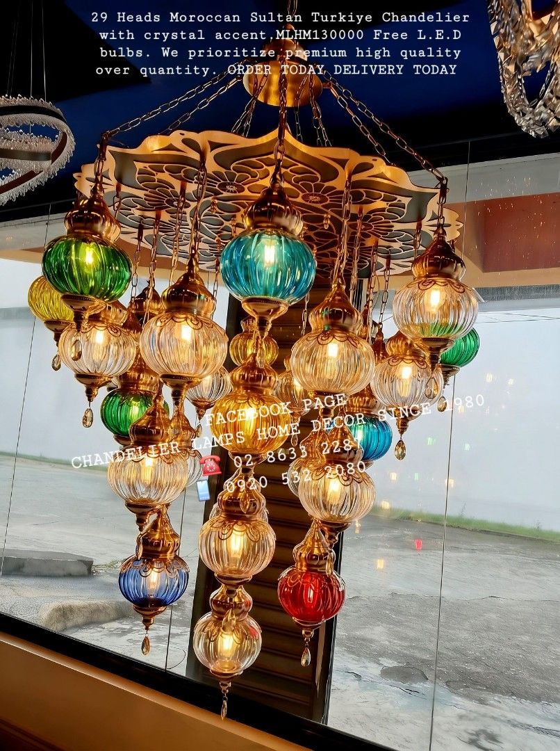 High ceiling sultan Moroccan chandelier (Category: Lighting) located in Manila. Submitted by aranyailawan (Listing ID 1431902218, Image 1). Description: COLLECTING ORDERS SAME DAY DELIVERY SHIPPING We're now open to serve you DESIGN ORDER NAME ADDRESS LANDMARK CELLPHONE NUMBER#ModernChandelier #Chandelier #CeilingLamps #Solar #lightingfixture #lightingdecor #lightingtrendz #minimalistchandeliers #Nordicchandelier #nordiclamps #InteriorDesign #Mod